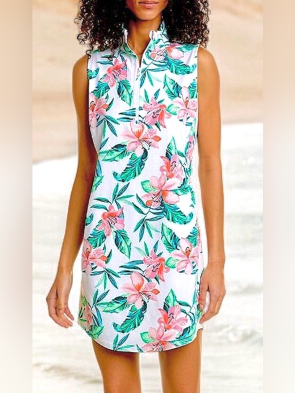 Tommy Bahama Tropical Hibiscus IslandZone Getaway Aubrey Sleeveless Dress~ S /P